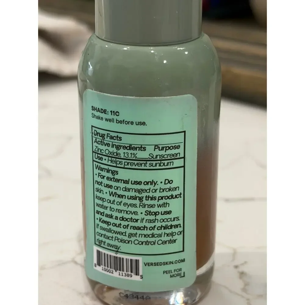 Versed Skin Solution Multi Serum Skin Tint SPF 40 Shade 11C 2 Pack NEW